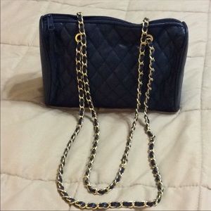 3 Ladies Handbags, Navy, Red & Black